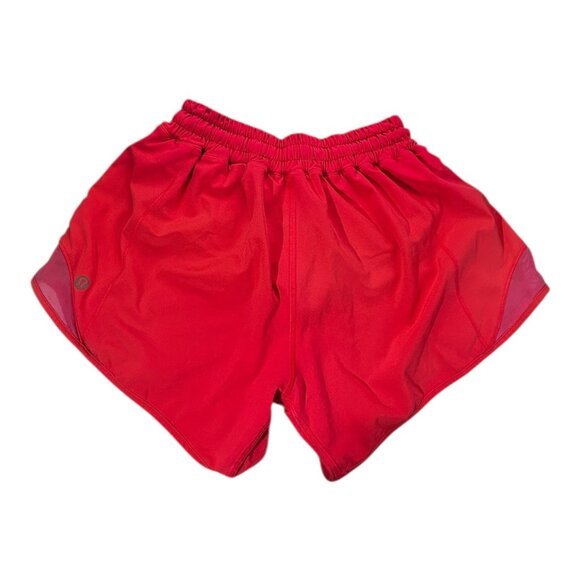 Lululemon Hotty Hot Low Rise Shorts 2.5” Neon Red Size 2 Bright Coral - Picture 8 of 11